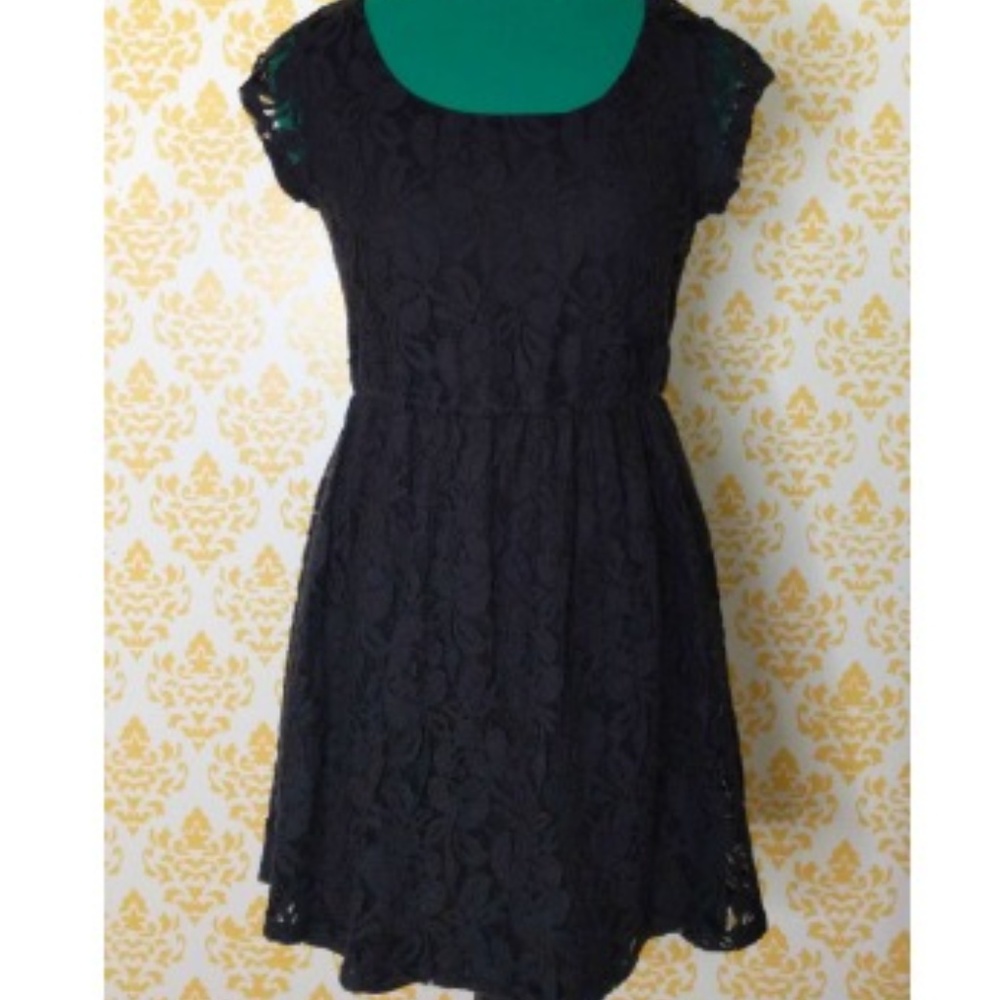 Xhilaration Black Lace Dress Small